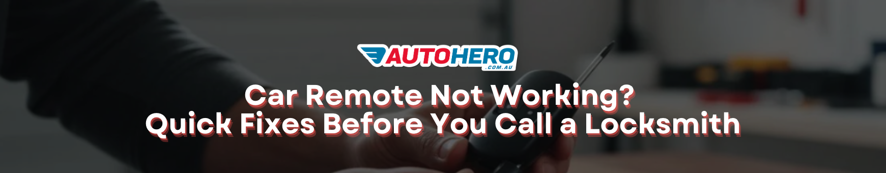 Car Remote Not Working? Quick Fixes Before You Call a Locksmith